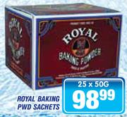 Royal Baking Pwd Sachets-25 x 50g