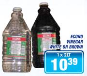 Econo Vinegar White Or Brown-1 x 2L