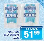 Fine Food Salt Sachets 1.22g - 1 x 1000's