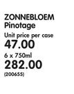 Zonnebloem Pinotage-6x750ml