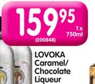 Lovoka Caramel/Chocolate Liqueur-750ml