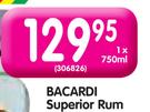 Bacardi Superior Rum-750ml