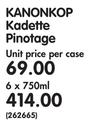 Kanonkop Kadette Pinotage-6x750ml