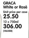 Graca White Or Rose-12x750ml