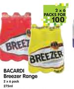 Bacardi Breezer Range-2x6x275ml