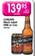 Carling Black Label NRB Or Can-24x340ml