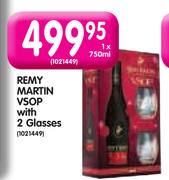  Remy Martin VSOP With 2 Glasses-750ml