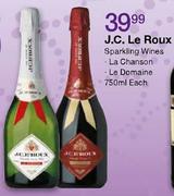 J.C. Le Roux Sparkling Wines La Chanson-750ml Each