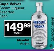 Absolut Vodka-750ml