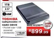 Toshiba Hard Drive (2.5")-1TB