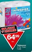 Twinsaver 2-Ply Toilet Rolls-18's