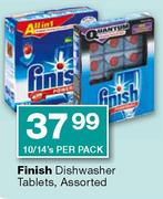 Finish Dishwasher Tablets Assorted-10/14's Per Pack