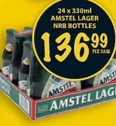 Amstel Lager NRB Bottles-24x330ml Per Case