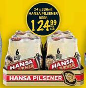 Hansa Pilsener Beer-24x330ml Per Case
