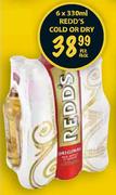 Redd's Cold Or Dry-6x330ml Per Pack