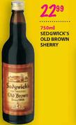 Sedgwick's Old Brown Sherry-750ml
