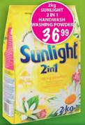 Sunlight 2 In 1 Handwash Washing Powder-2Kg