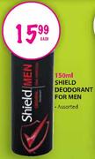Shield Deodrant For Men Assorted-150ml Each