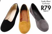Suede Albert Cut Pumps