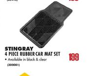 StingRay 4 Pieces Rubber Car Mat Set