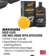 Meguiars Gold Class Car Wax Liquid With Applicator-473ml