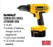 DeWalt Cordless Drill Lithium Ion-1.8V