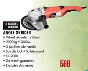 Black & Decker Angle Grinder KG2000-2000W