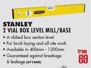Stanley 2 Vial Box Level Mill/Base(400-1200mm)