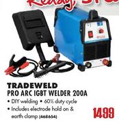 Tradeweld Pro Arc IGBT Welder-200Amp