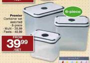 Premium Container Set Assorted (Multi)-6 Piece per set