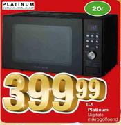 Platinum Digitale Mikrogolfoond-20 Ltr