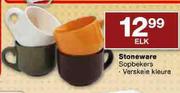 Stoneware Sopbekers Verskeie Kieure-elk