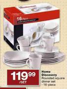 Home Discovery Rounded Square Dinner Set-16 piece per set