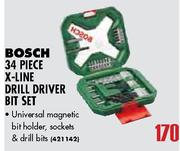 Bosch 34 Piece X-Line Drill Driver Bit Set
