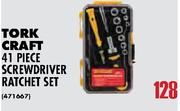 Tork Craft 41 Piece Screwdriver Ratchet Set