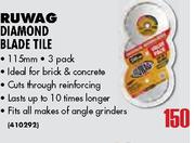 Ruwag Diamond Blade Tile