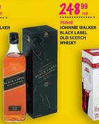 Johnnie Walker Black Label Old Scotch Whisky-750ml Each