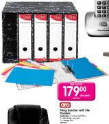 Filing Solution with File Dividers-Per Pack