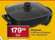 Platinum Elektriese Braaipan Met Glasdeksel