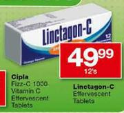 Linctagon-C Effervescent Tablets-12's