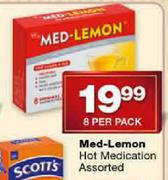 Med-Lemon Hot Medication Assorted-8's Per Pack
