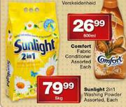 Sunlight 2 In 1 Washing Powder Assorted-5kg