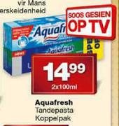 Aquafresh Tandepasta Koppelpak-2x100ml
