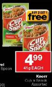 Knorr Cupa Snack-41gm Each