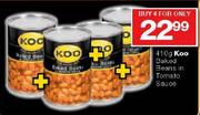 Koo Baked Beans in Tomato Sauce-4 x 410gm