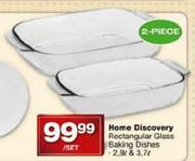 Home Discovery Rectangular Glass Baking Dishes-2 Piece