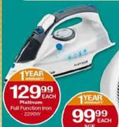 Platinum Full Function Iron-2200W