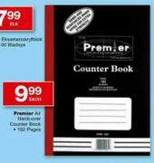 Premier A4 Hardcover Counter Book-Each