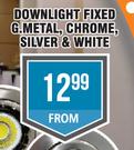 Downlight Fixed G.Metal, Chrome, Silver & White 