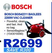Bosch Bagless 2200W Vac Cleaner BGS42211 
